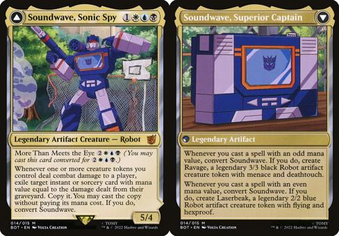 Soundwave, Sonic Spy // Soundwave, Superior Captain (014) (BOT) – Foil ...