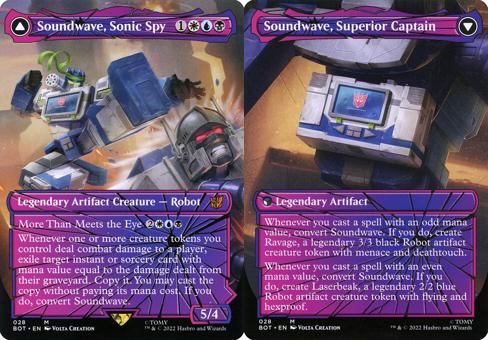 Soundwave, Sonic Spy // Soundwave, Superior Captain (028) (Borderless ...